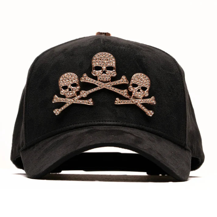 El Barbas Hats “Rose Gold Skulls”