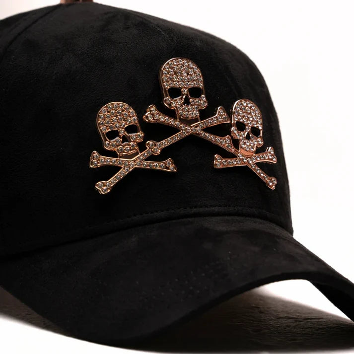 El Barbas Hats “Rose Gold Skulls”