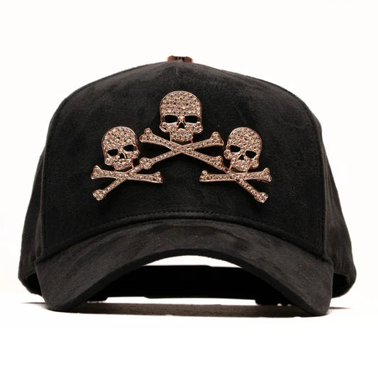 El Barbas Hats “Rose Gold Skulls”